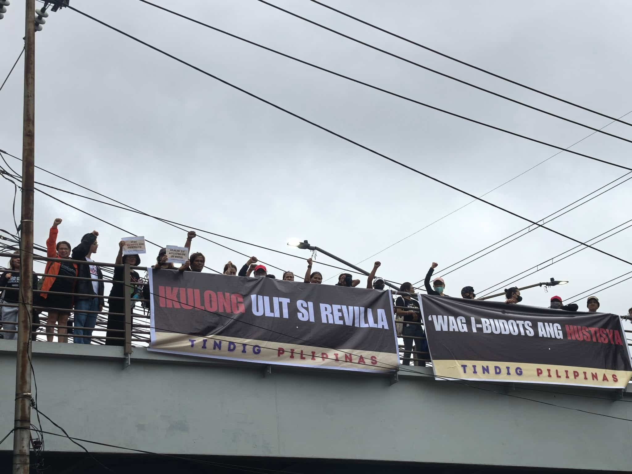 Protesters condemn Sandiganbayan move to grant Revilla bail