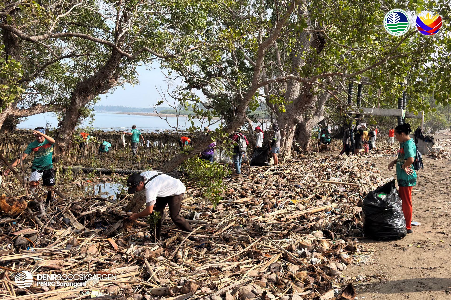 300 kilos of trash collected in Sarangani Bay mangrove cleanup