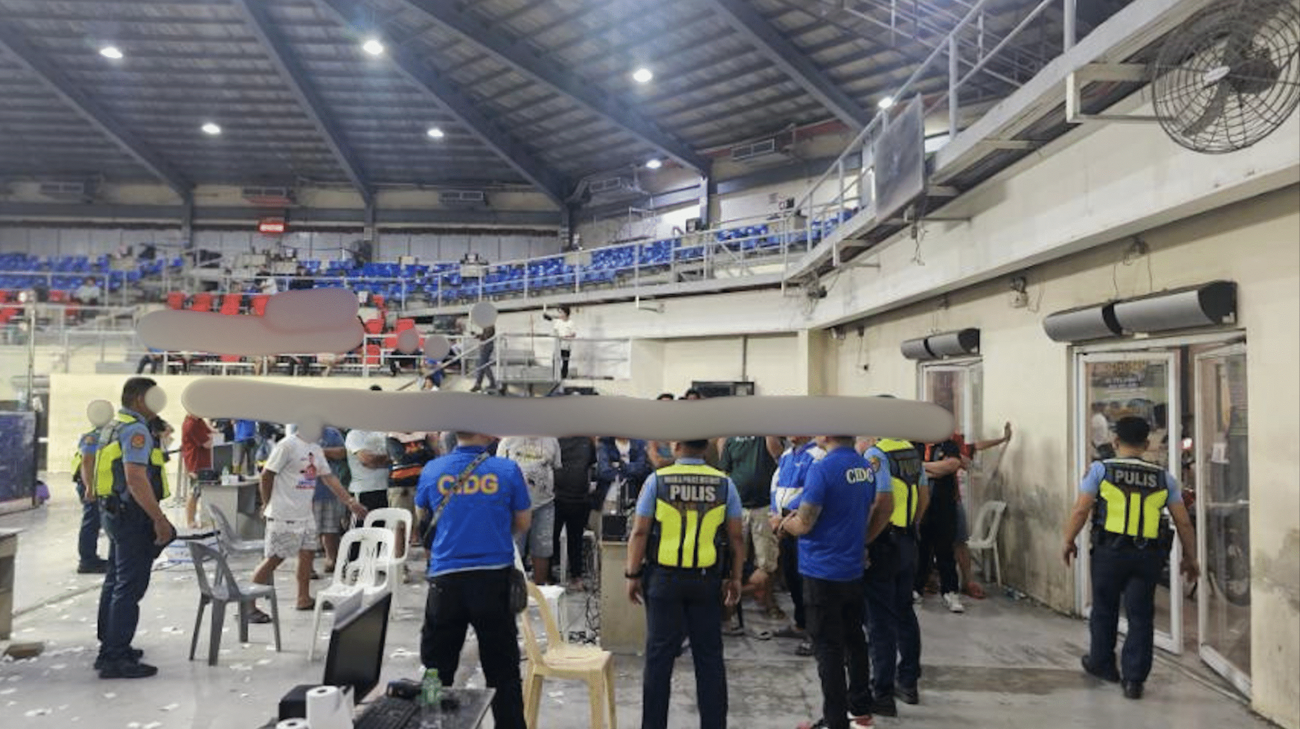Alleged 24-hour e-sabong op busted Tondo coliseum; over 170 nabbed