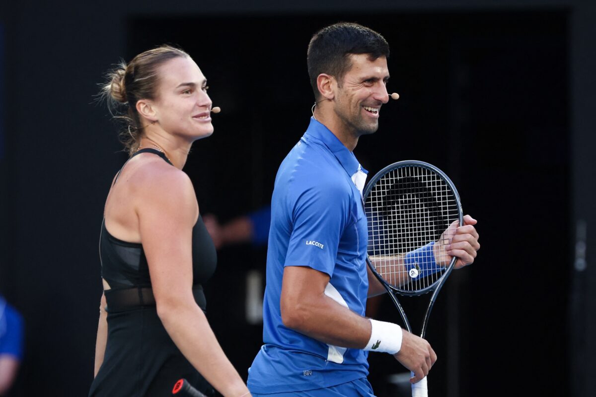 Aryna Sabalenka Novak Djokovic US Open mixed doubles