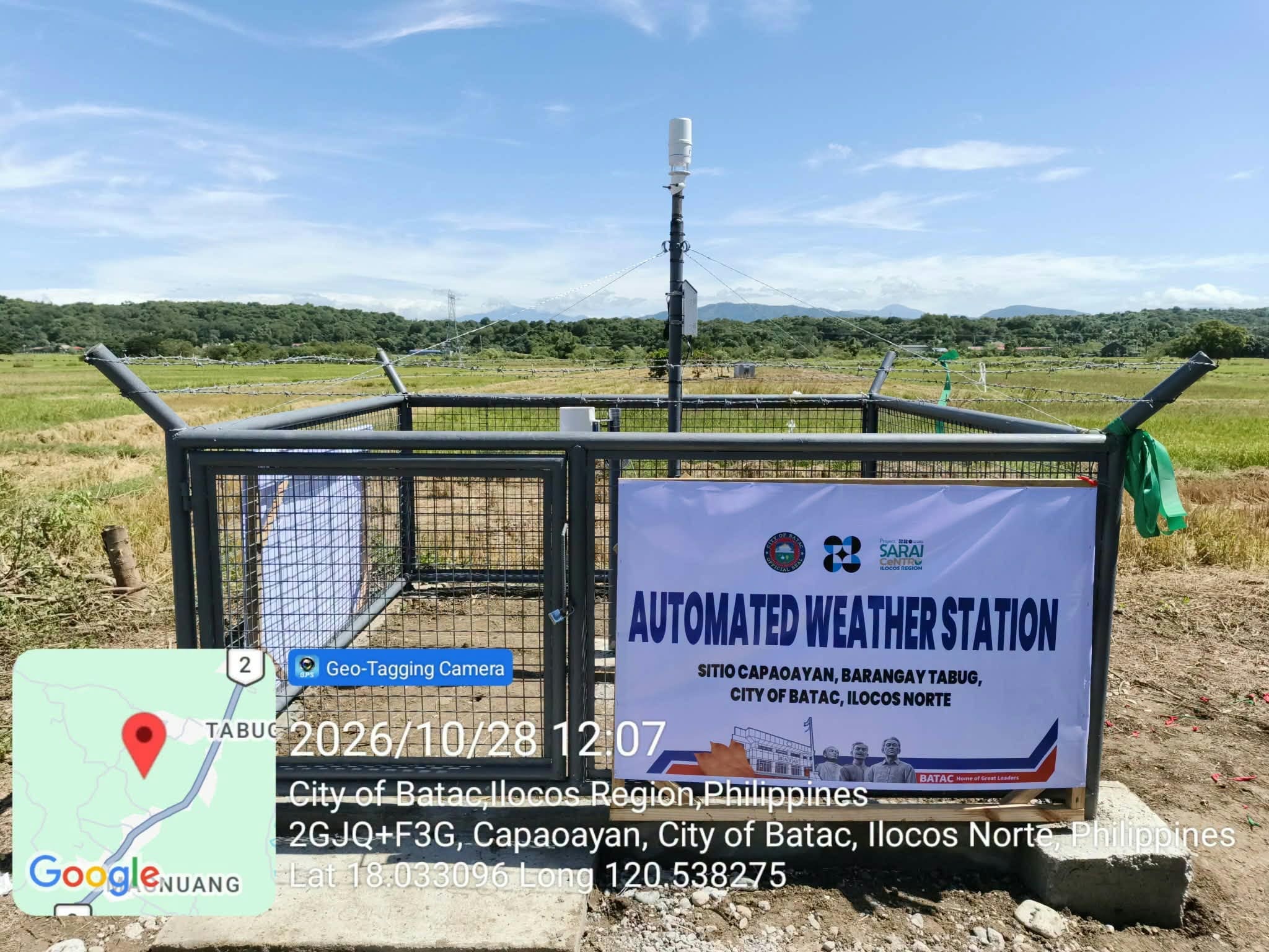 Batac inaugurates first automated weather station in Ilocos Norte