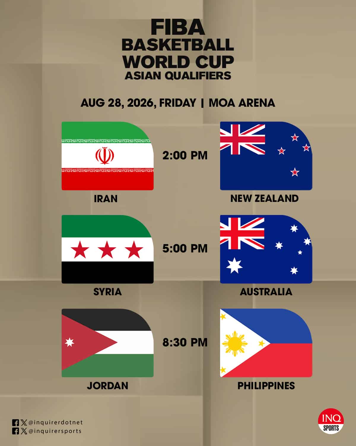 Gilas Pilipinas at Fiba World Cup Asian Qualifiers fourth window