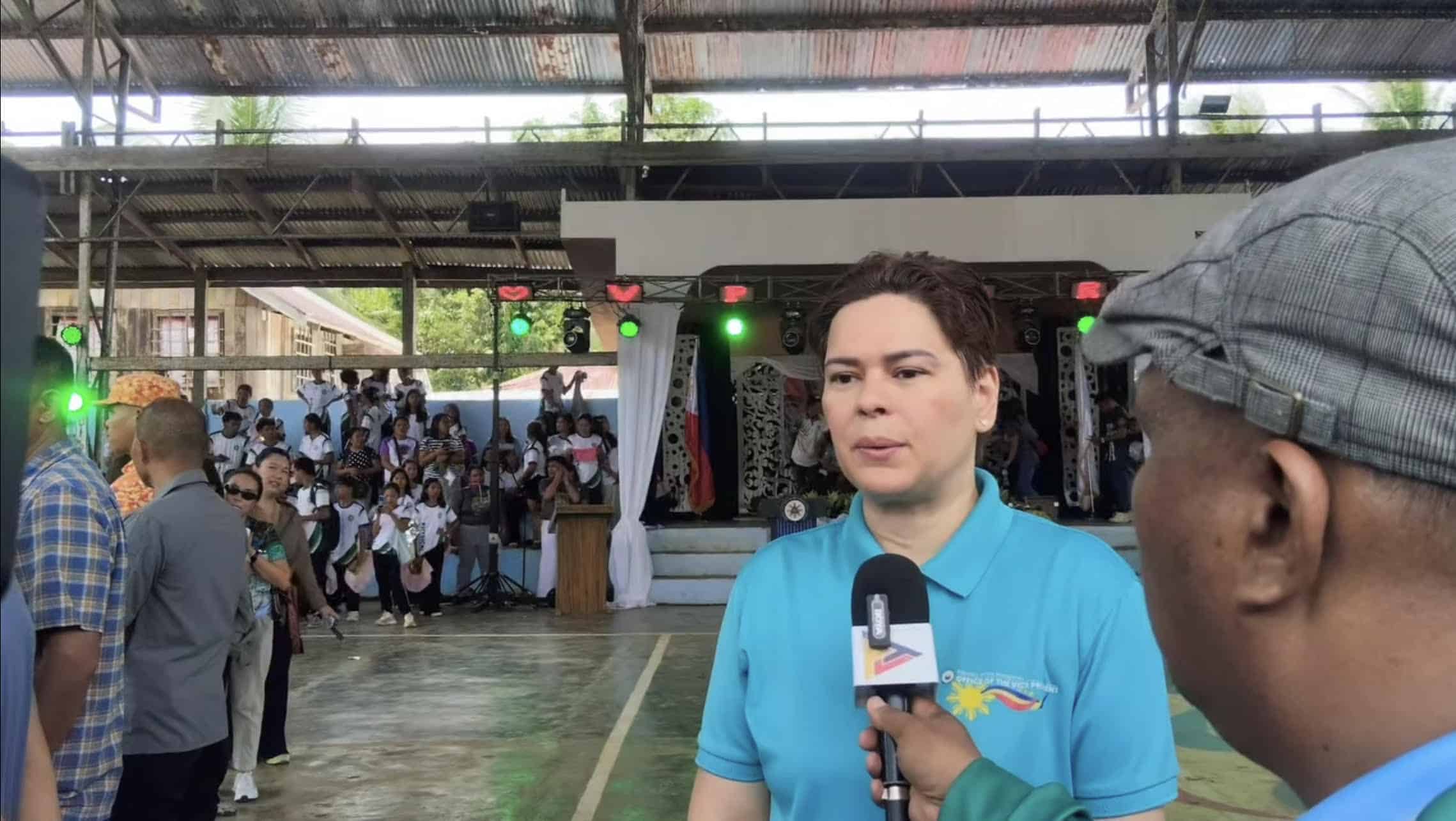 Sara Duterte skirts impeachment issues in visit to Surigao del Sur