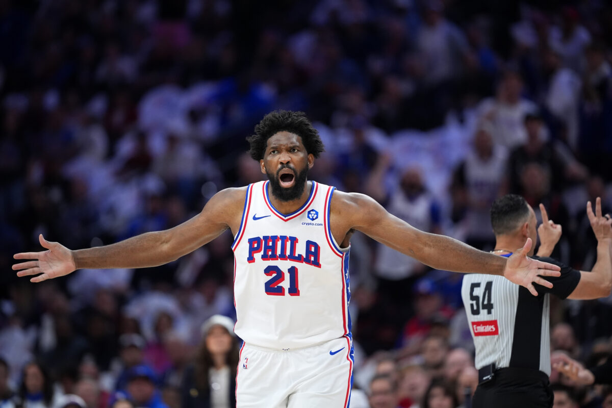 Joel Embiid 76ers vs Knicks Game 3 NBA Playoffs