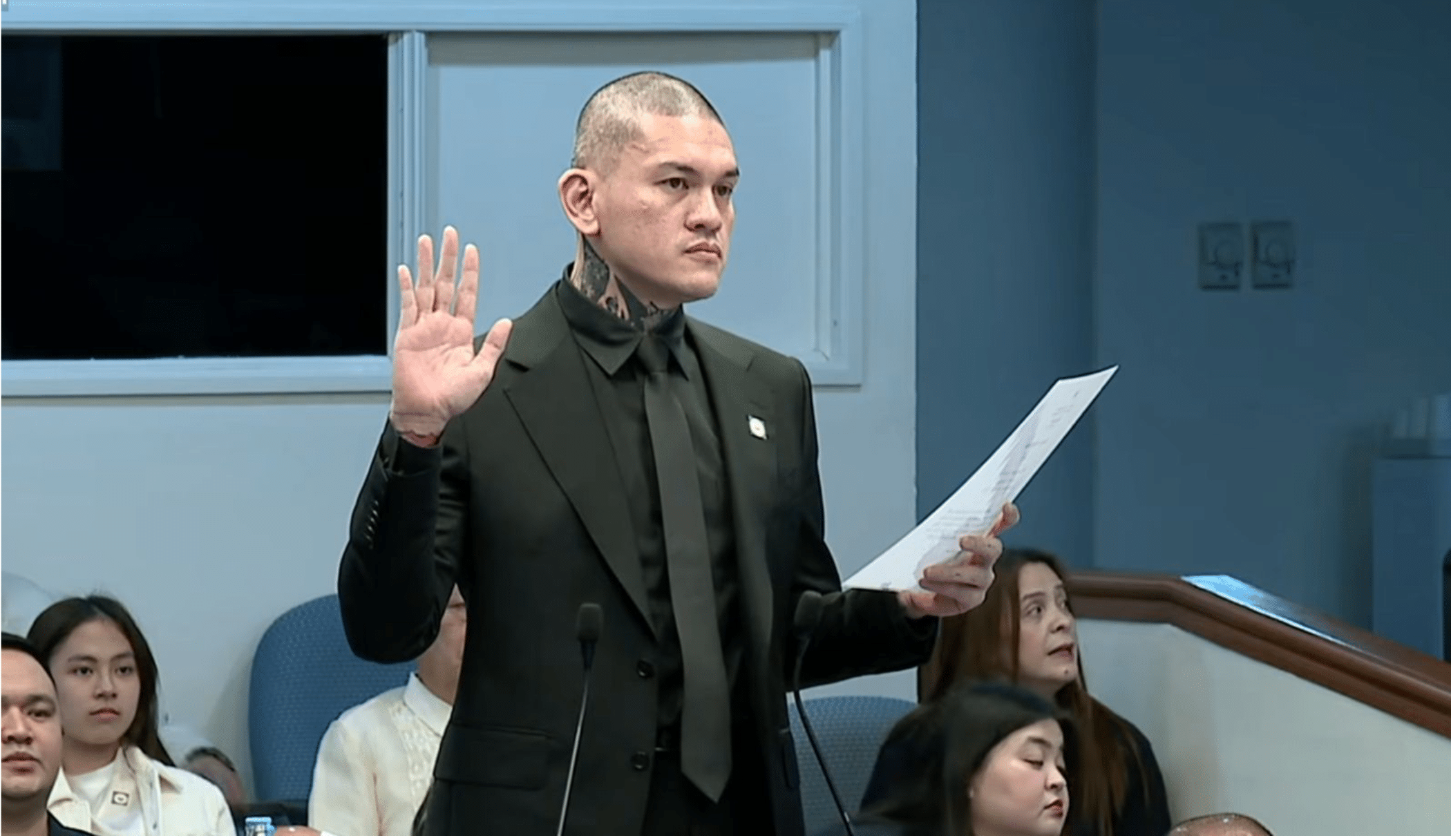 WATCH: Baste Duterte takes oath as impeachment witness