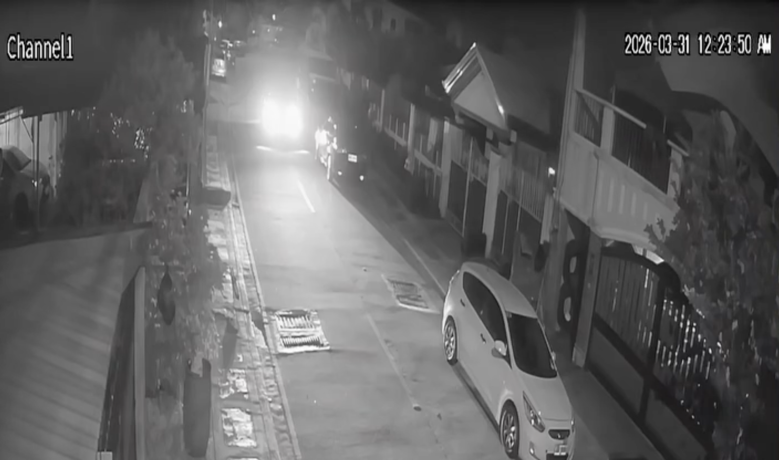 Driver siphons diesel from truck parked in front of Quezon City home