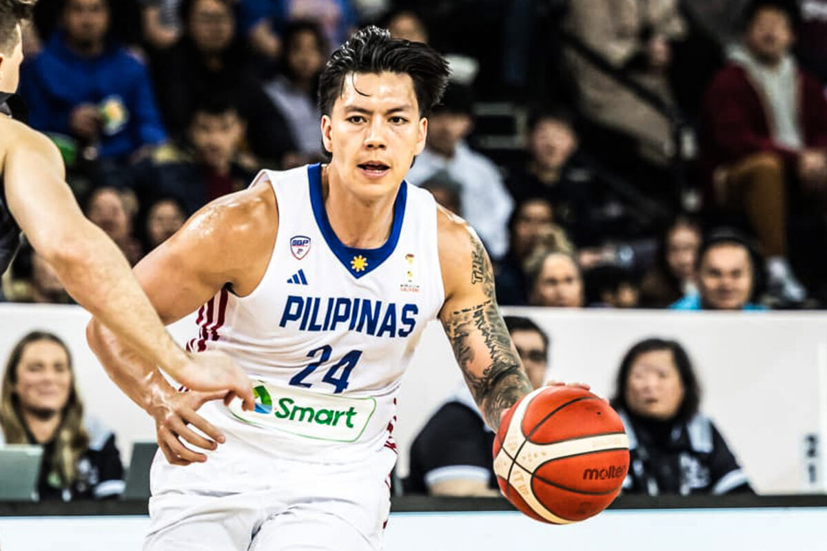 Dwight Ramos Gilas Pilipinas vs Australia Fiba World Cup Asian Qualfiers