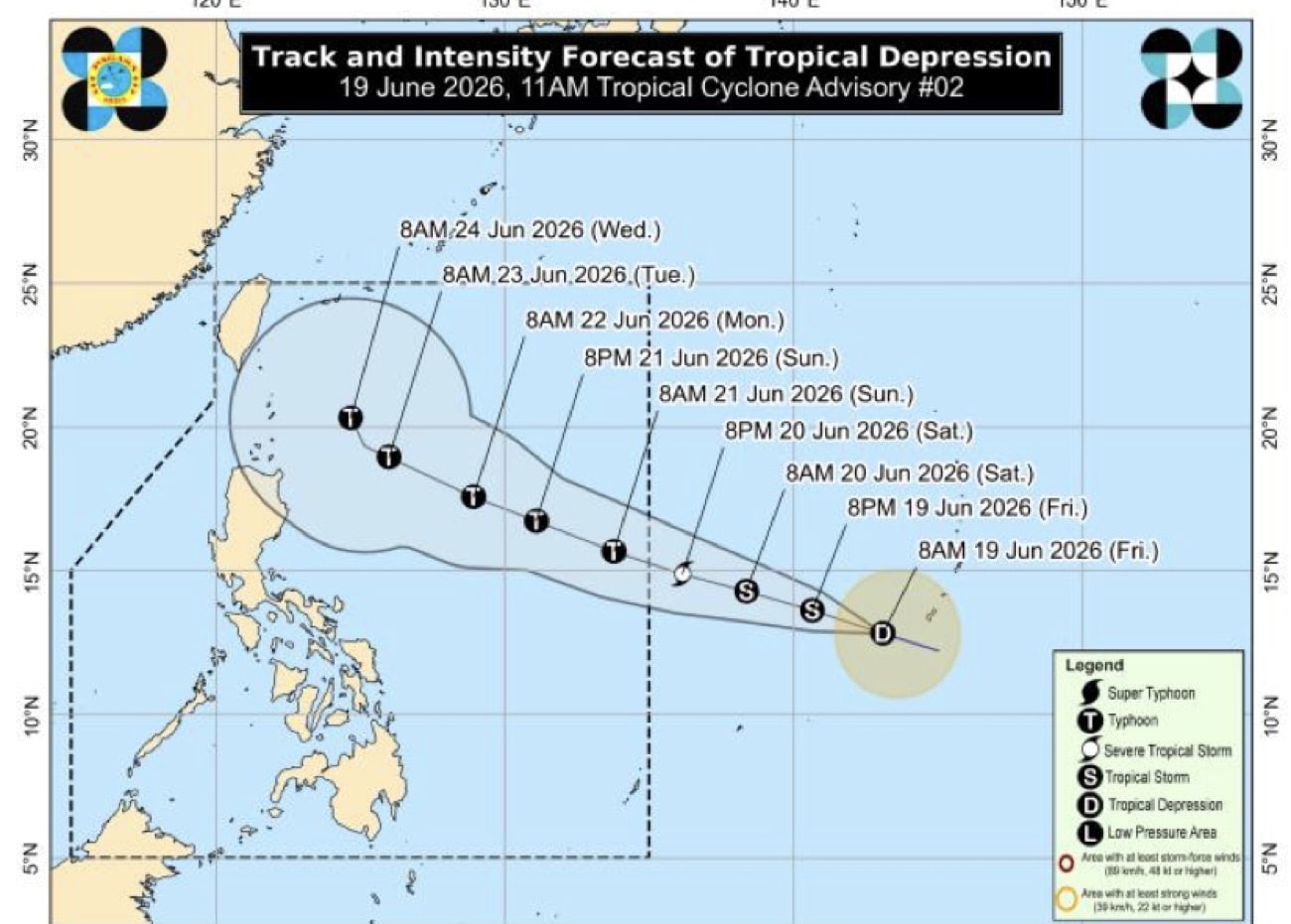 Easterlies to drench parts of Luzon, Visayas as TD hovers outside PAR