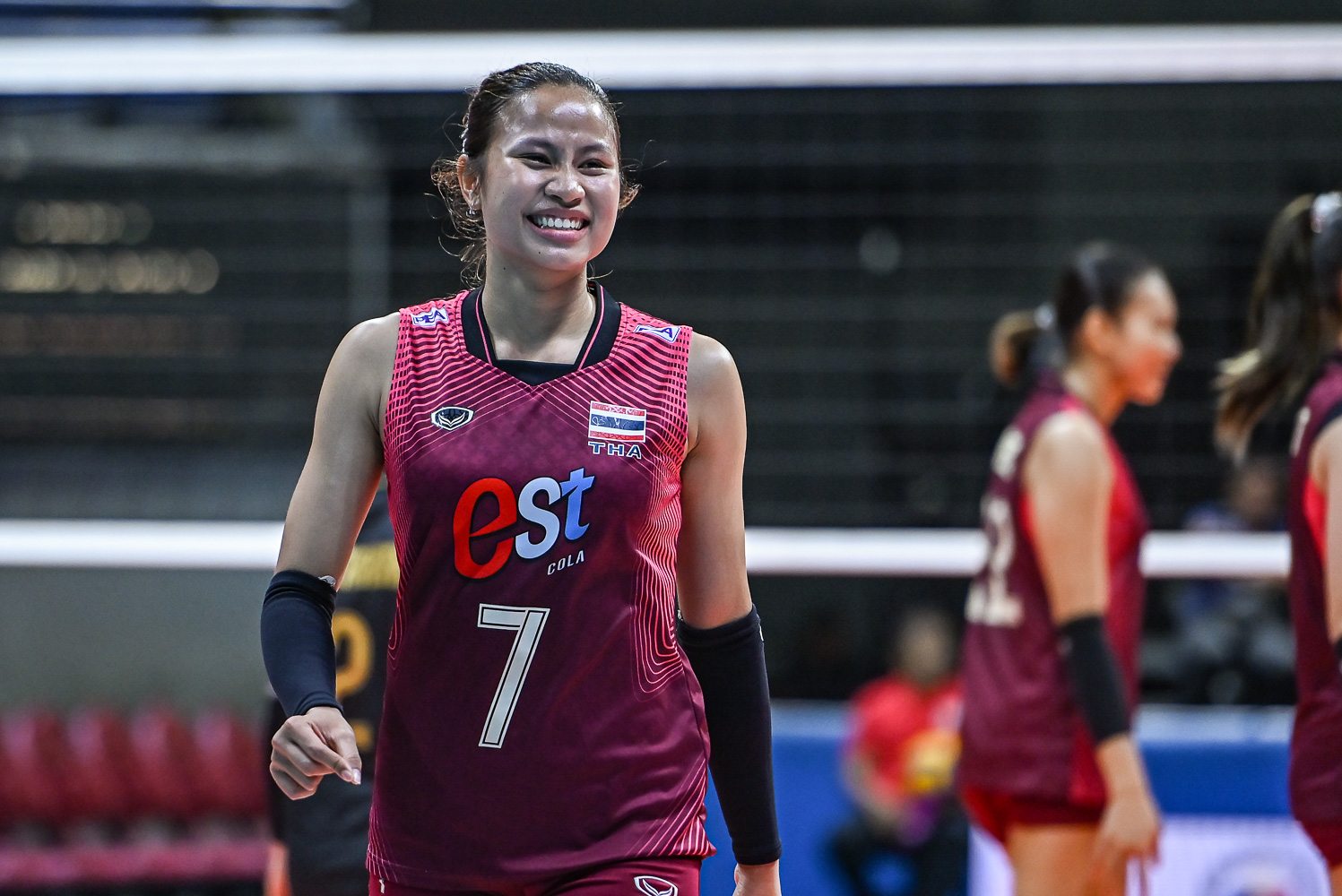 EST Cola of Thailand's Papatchaya Phontham during a game vs Nxled Chameleons in the 2026 PVL Invitational Conference.