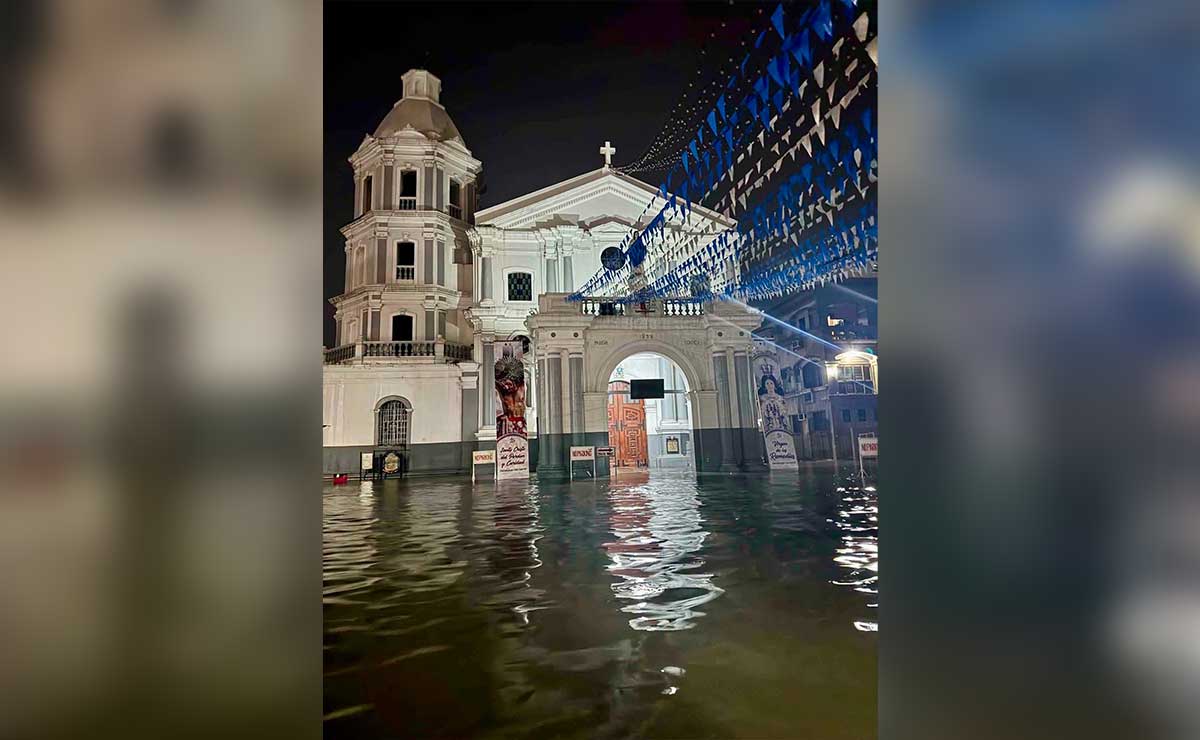 Masses suspended at Pampanga cathedral due to flooding