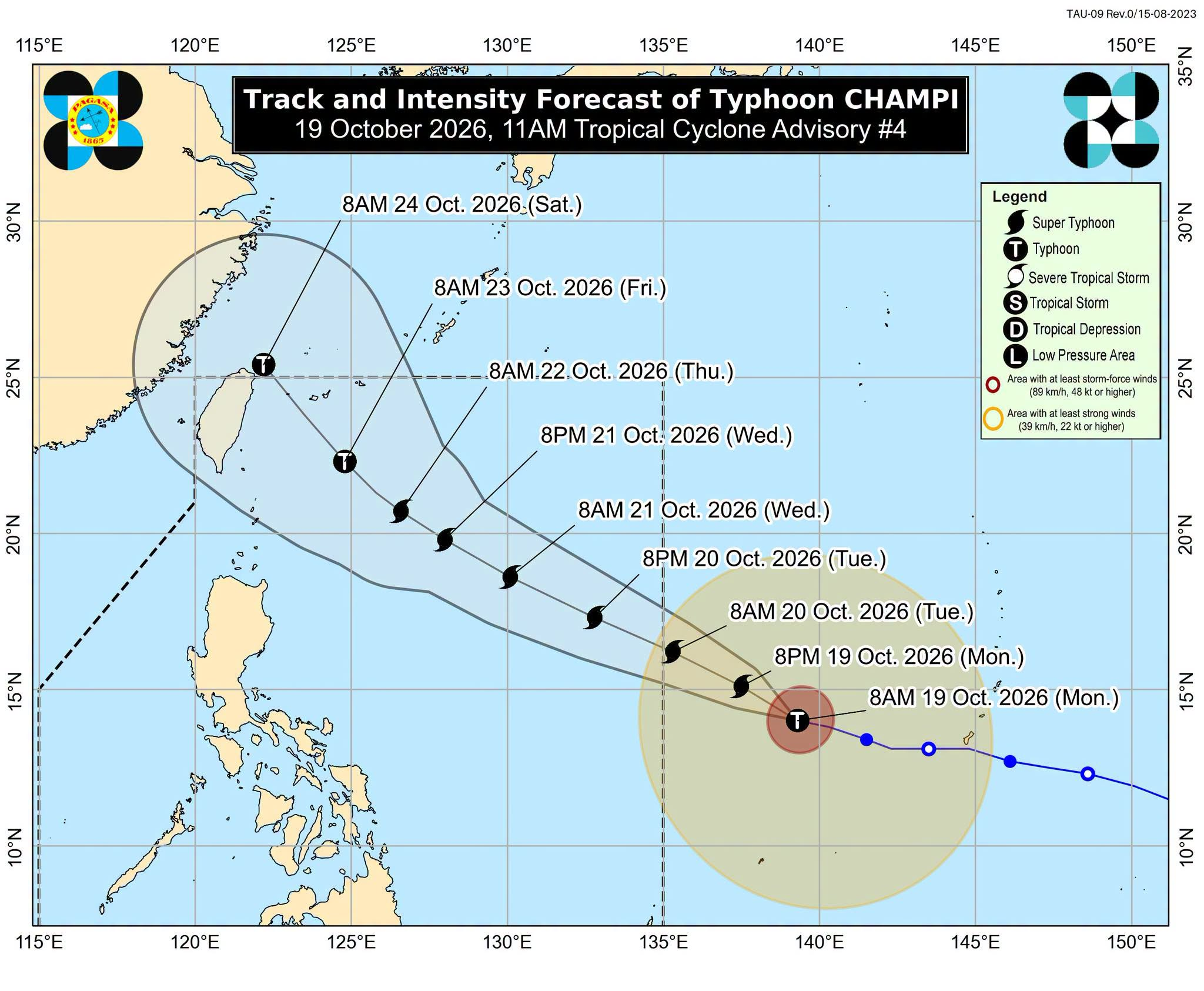 Typhoon Champi maintains strength ahead of expected entry in PAR