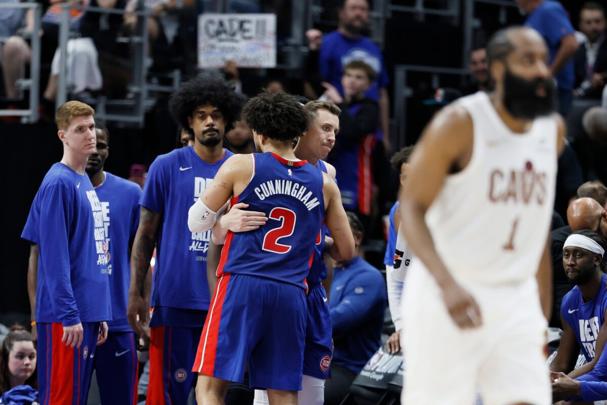 Cade Cunningham Detroit Pistons vs Cleveland Cavaliers NBA Playoffs Game 7