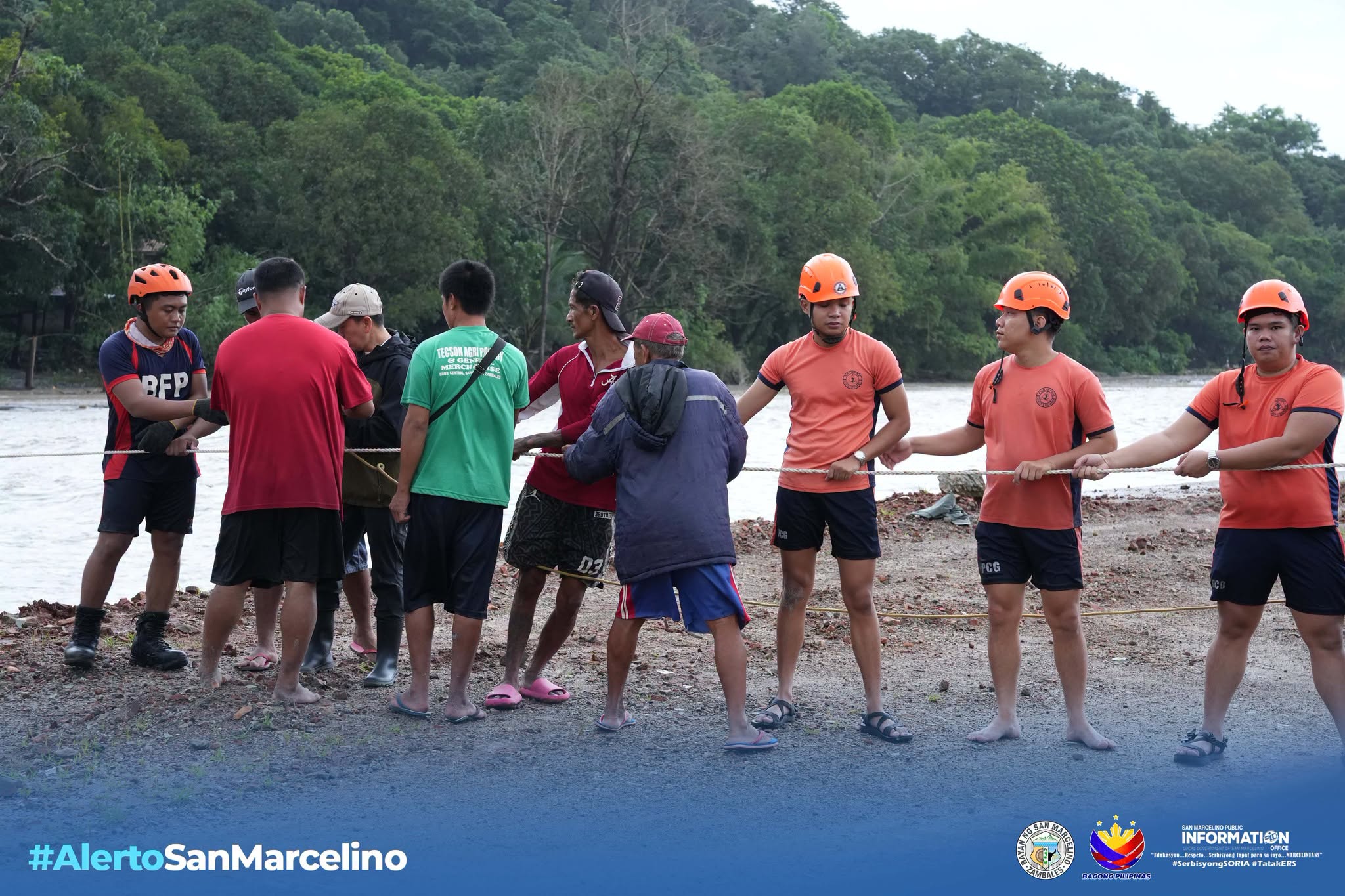 Relief to be sent to isolated Zambales village via makeshift zipline