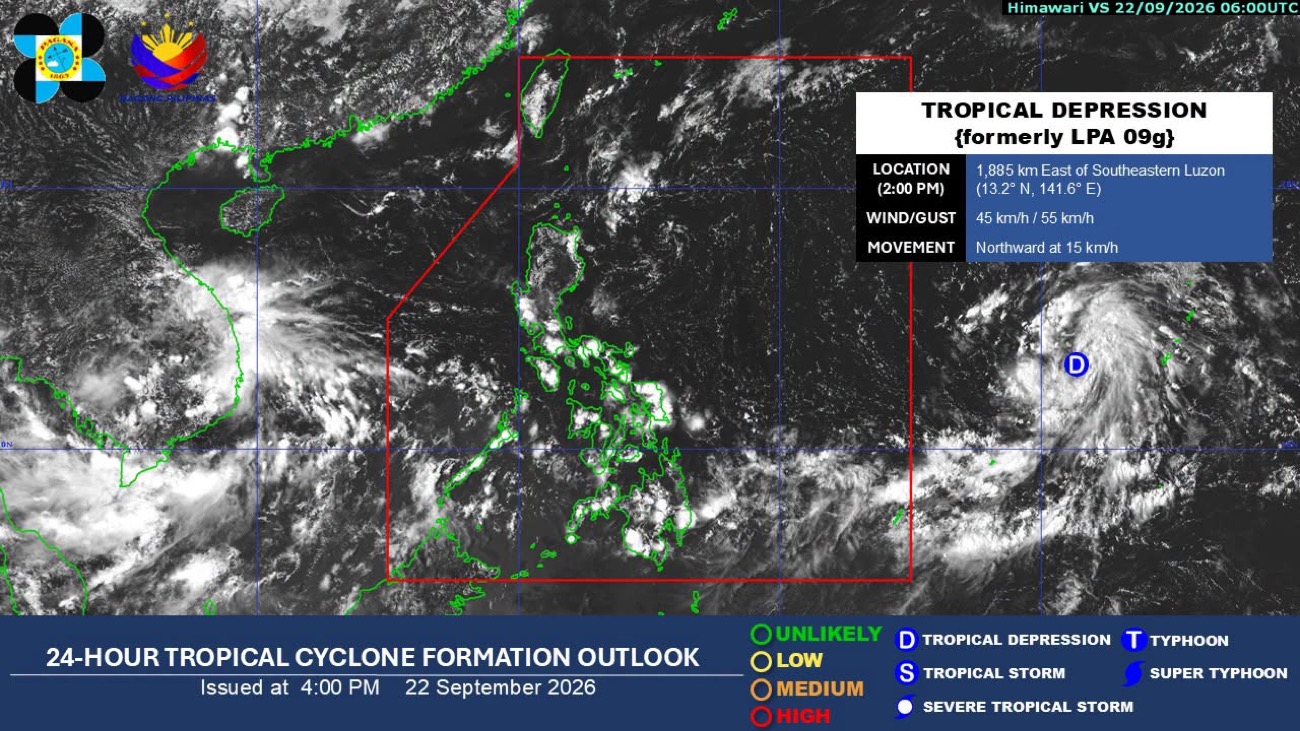 Trough of TD to bring rains in Visayas, Mindanao — Pagasa