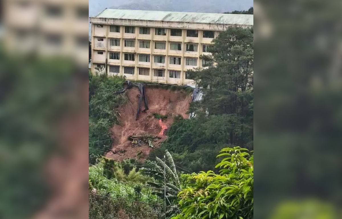 Landslide puts Benguet school at risk