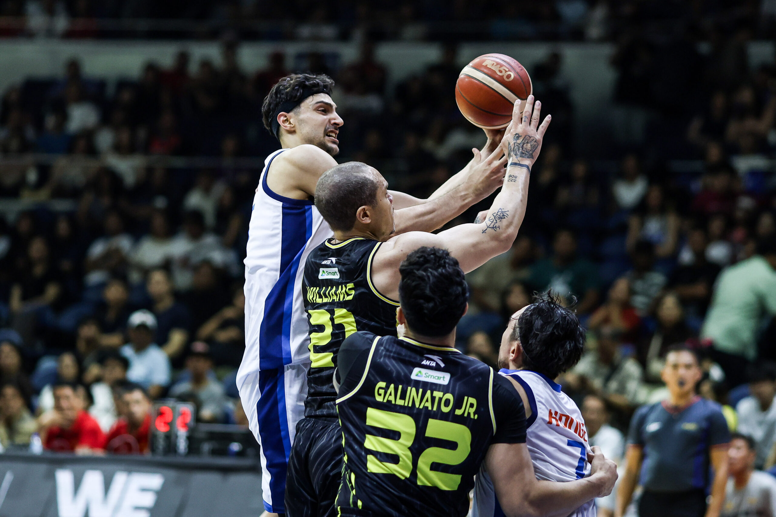 Meralco Bolts import Patrick Gardner during a game vs TNT Tropang 5G in the 2026 PBA Commissioner's Cup semifinals Game 4.