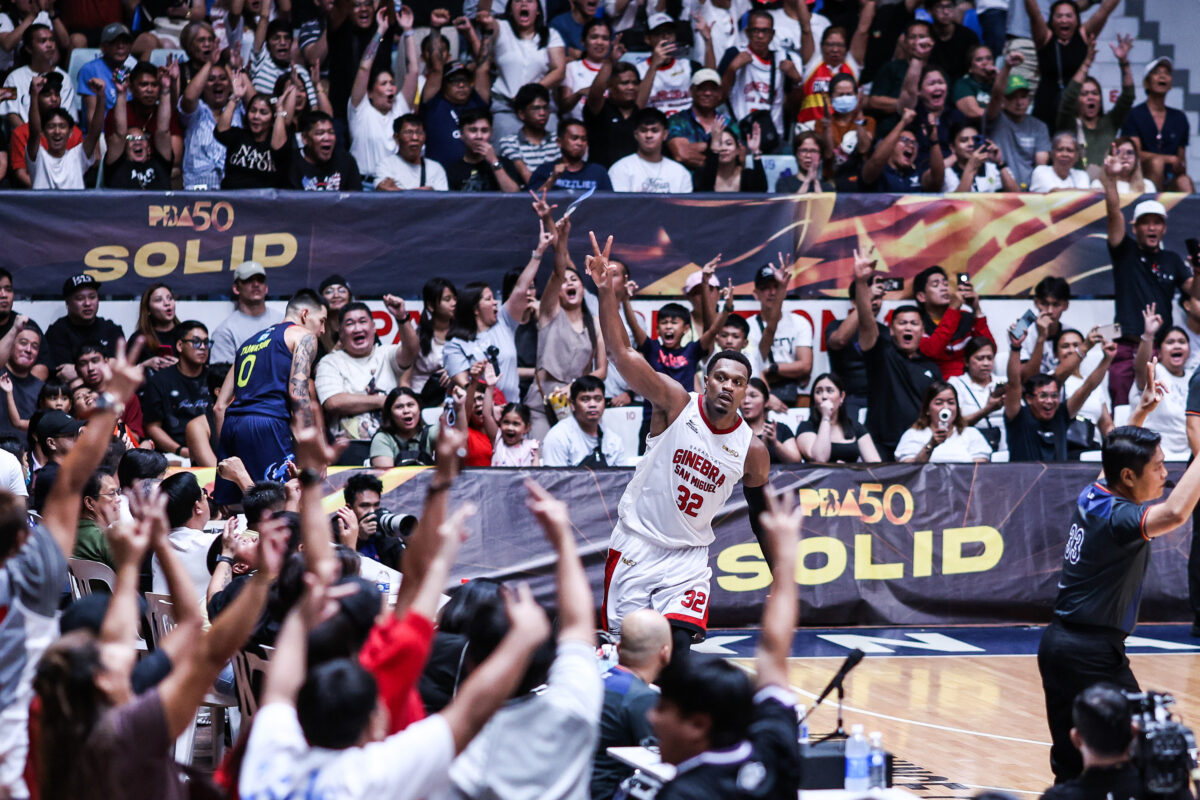 Justin Brownlee Ginebra vs Rain or Shine PBA semis Game 6