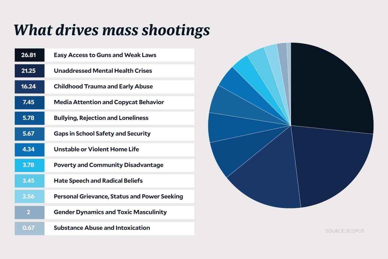 Easy gun access tops factors examined in mass violence studies
