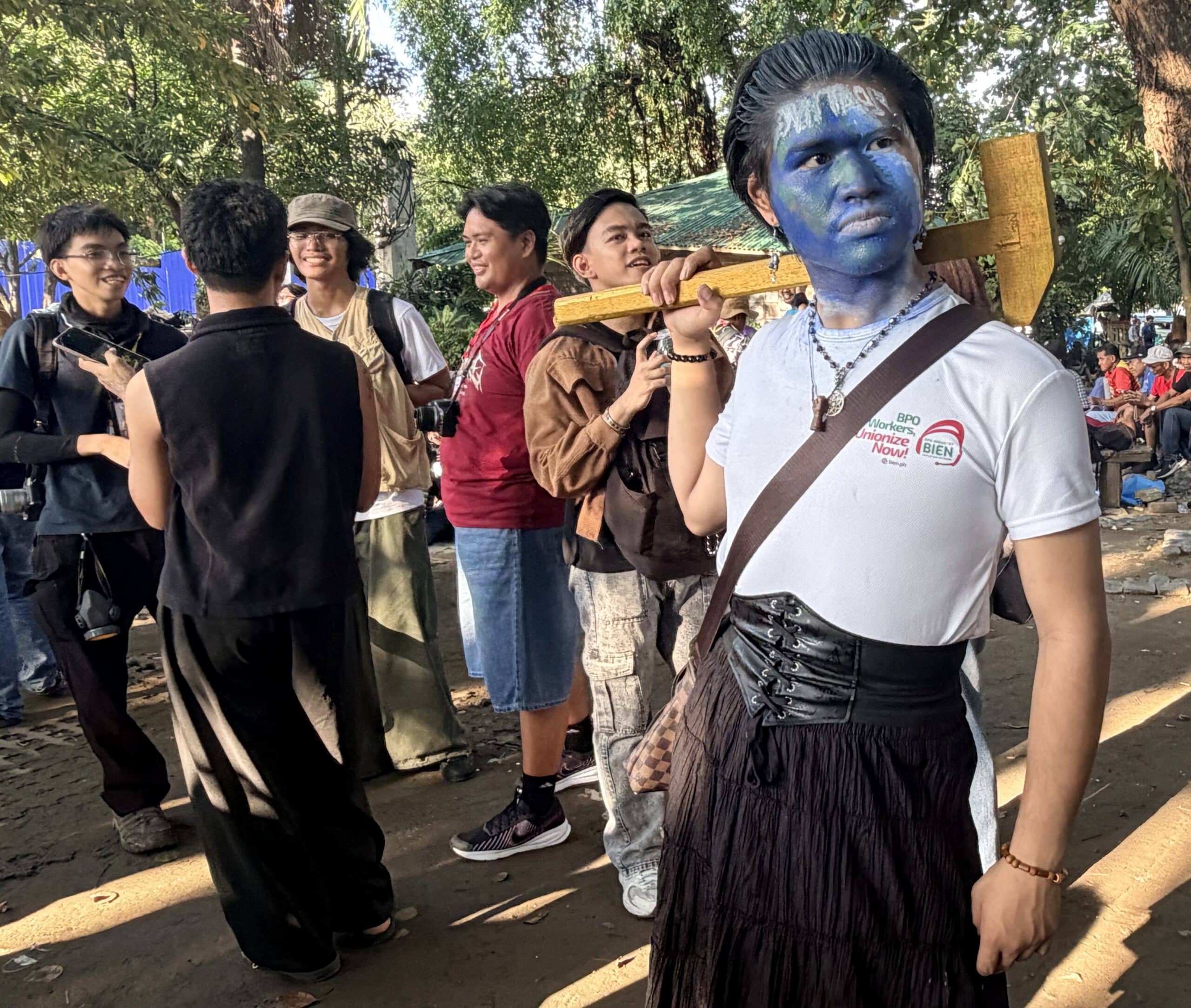 ‘I had to swim to work’: BPO workers join rally vs flood control mess