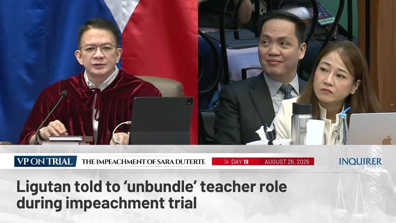 WATCH: Ligutan told to ‘unbundle’ teacher role during impeachment trial