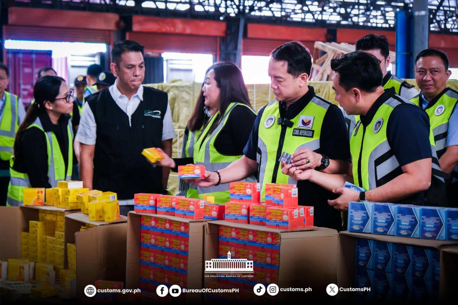 BOC seizes P53-M smuggled medicines, other goods at Manila port
