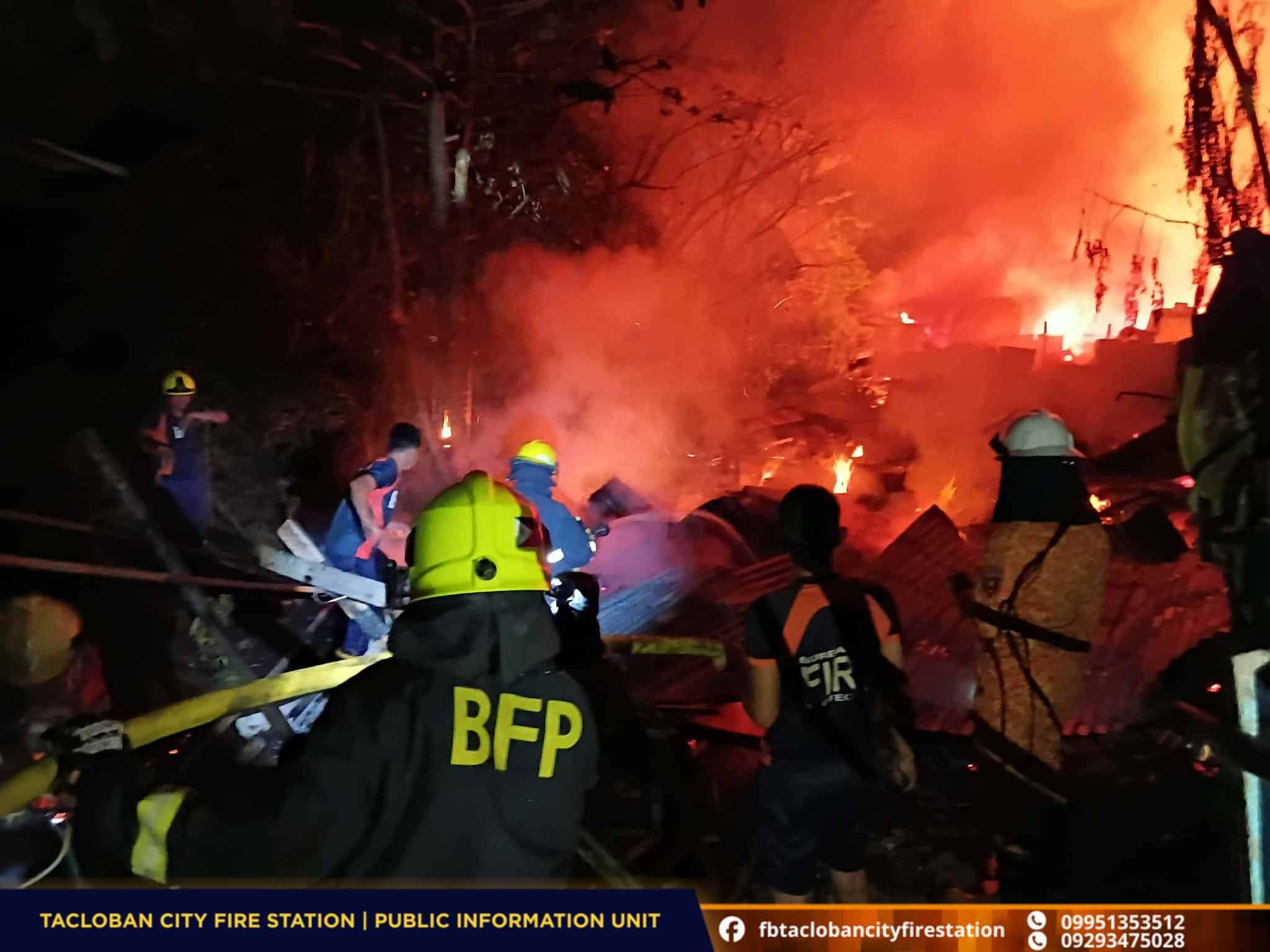 Fire engulfs 25 houses in Tacloban village