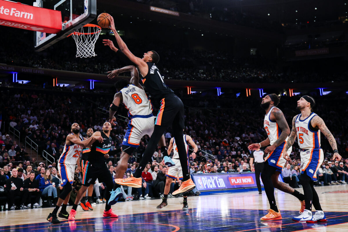 Victor Wembanyama Spurs vs Knicks NBA Finals
