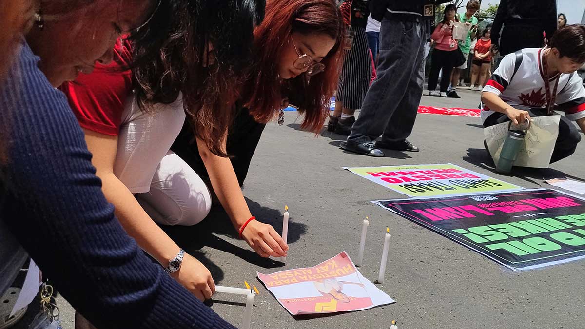 UP Baguio walkout: Students protest killing of peer, Middle East war