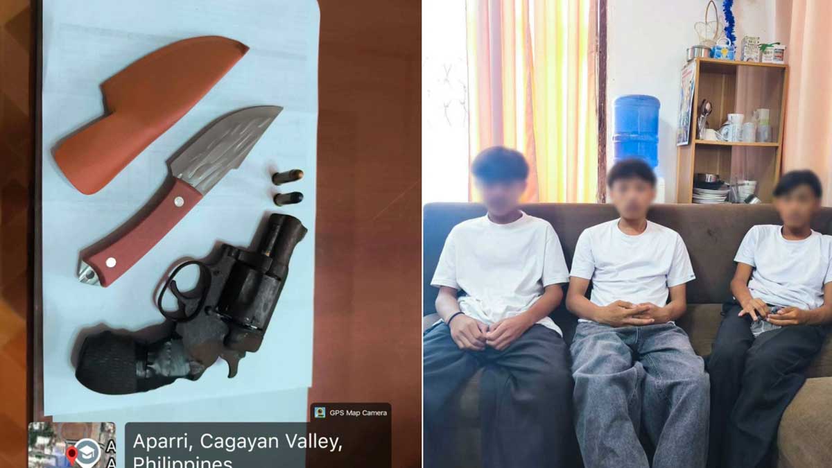 Gun, knife confiscated from students at Cagayan school