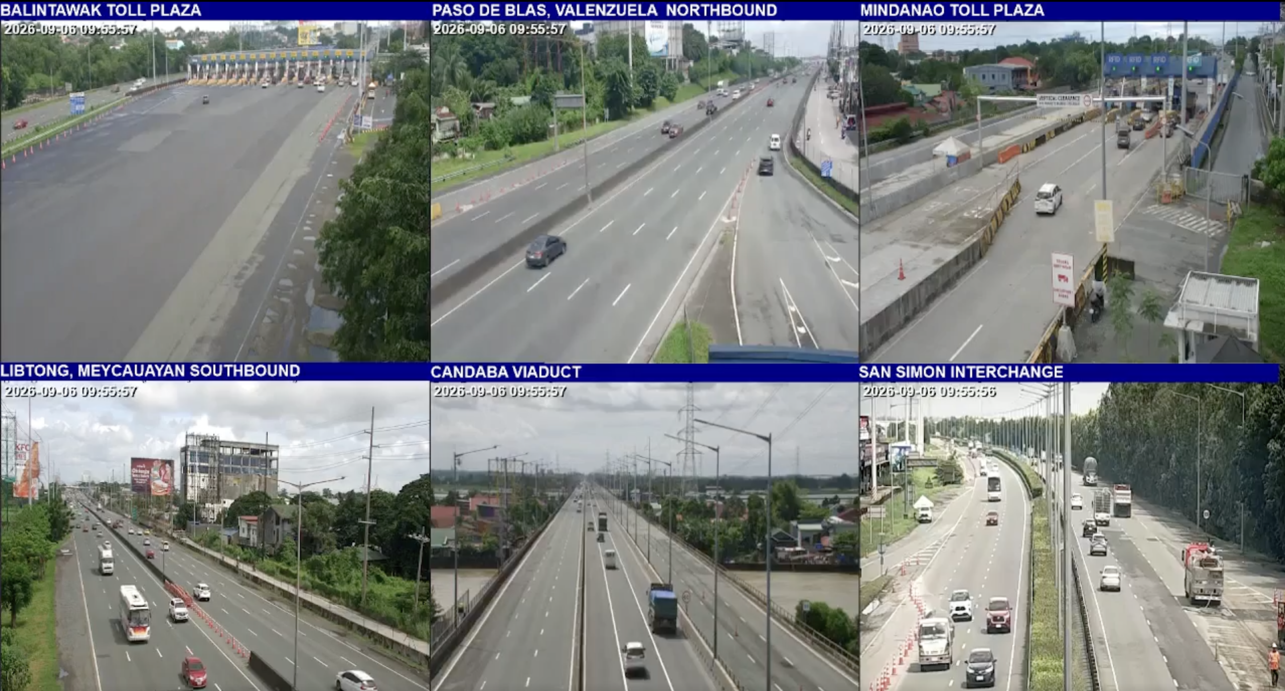 Light traffic at NLEx on Sunday morning