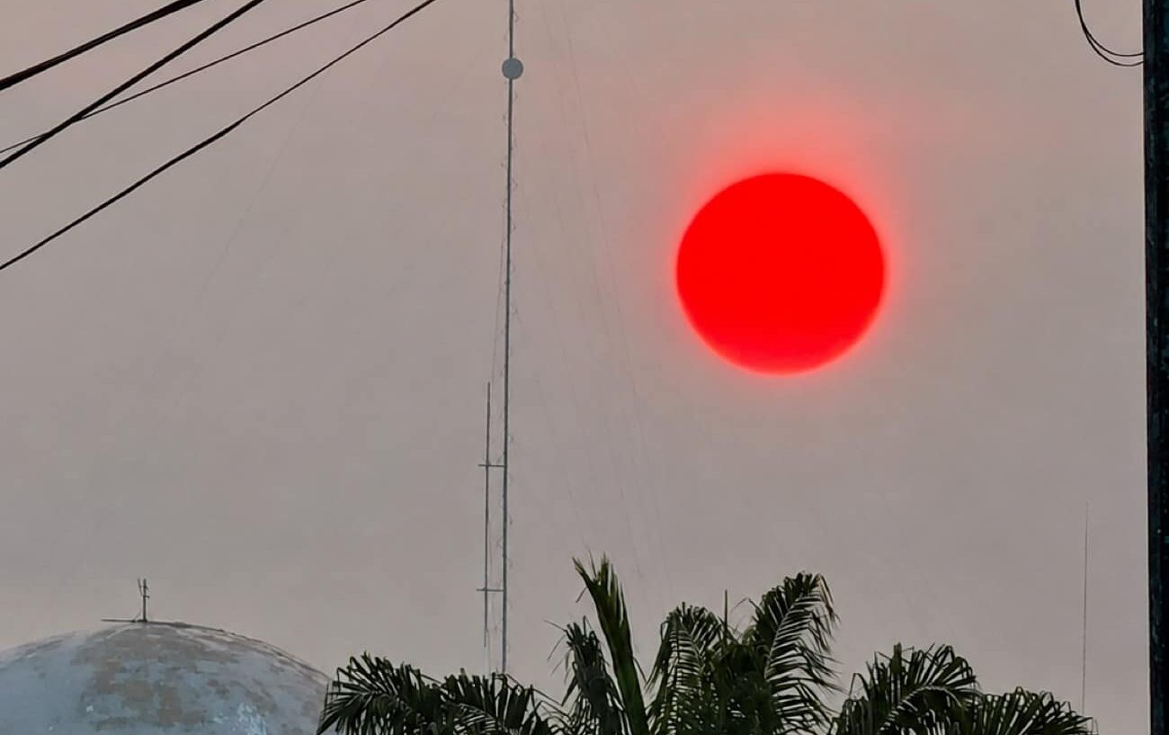 Crimson sun amazes Sultan Kudarat folk