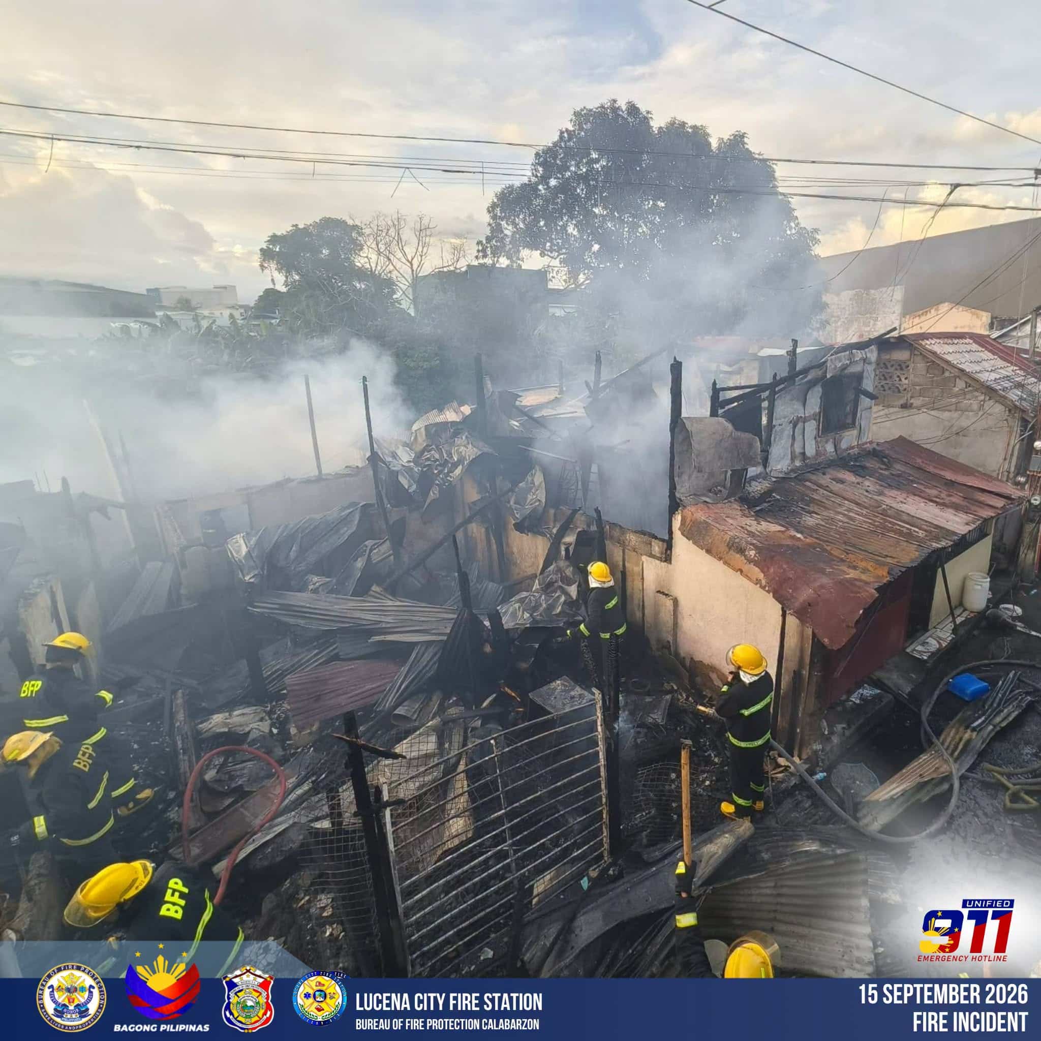 Elderly woman dies in Lucena City riverbank fire