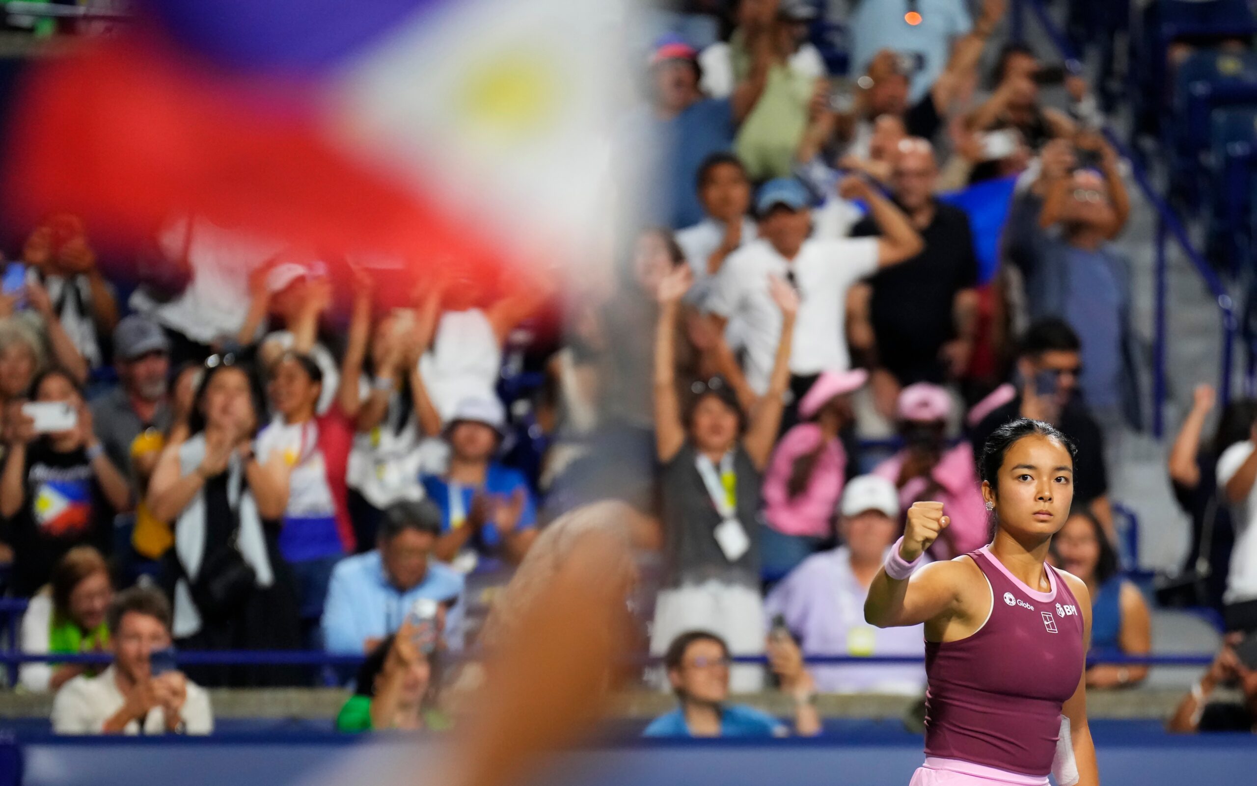 Alex Eala Alexandra Eala 2026 vs Alycia Parks Round of 64 National Bank Open Toronto 2026 6-1, 4-6, 6-2 Philippines Filipino fans