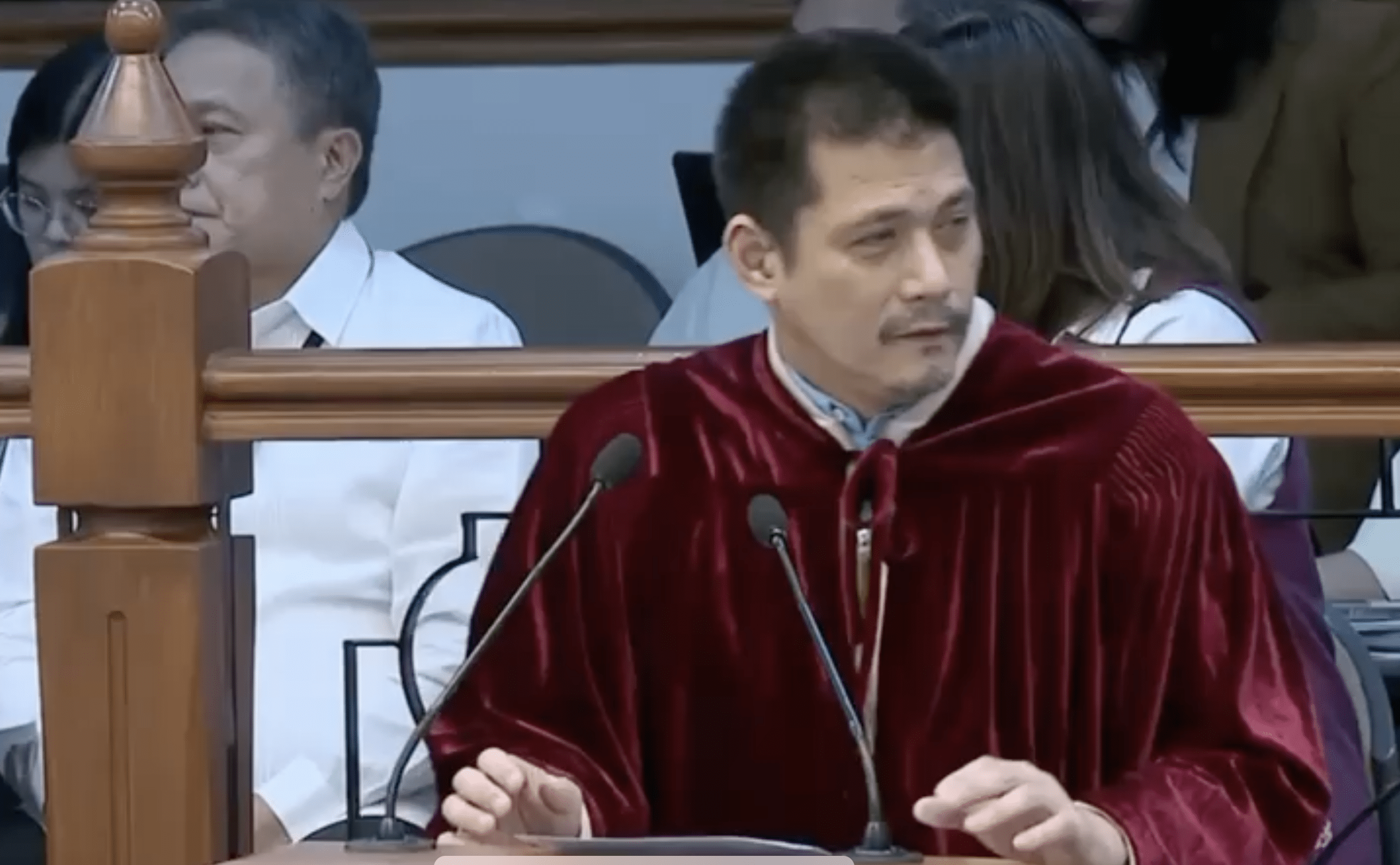 WATCH: Tulfo calls out Padilla over off-topic Duterte trial remarks