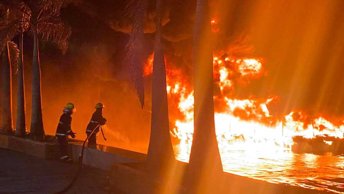 Fuel-laden vessel gutted by fire off Zamboanga City coast