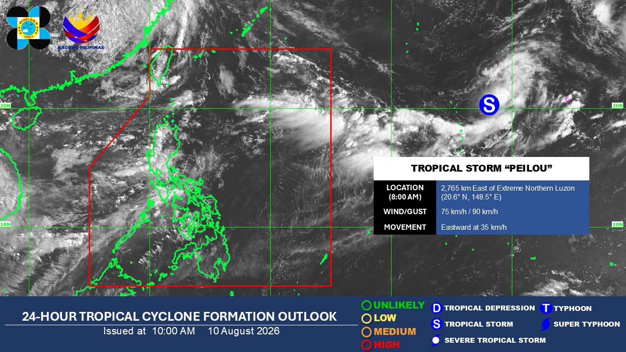Rainfall warning over Metro Manila, nearby areas downgraded to yellow