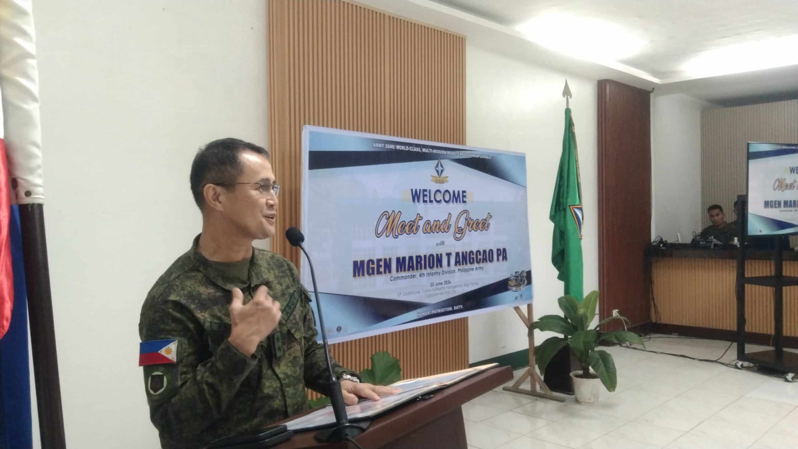 Army commander seeks media support for peace in Mindanao