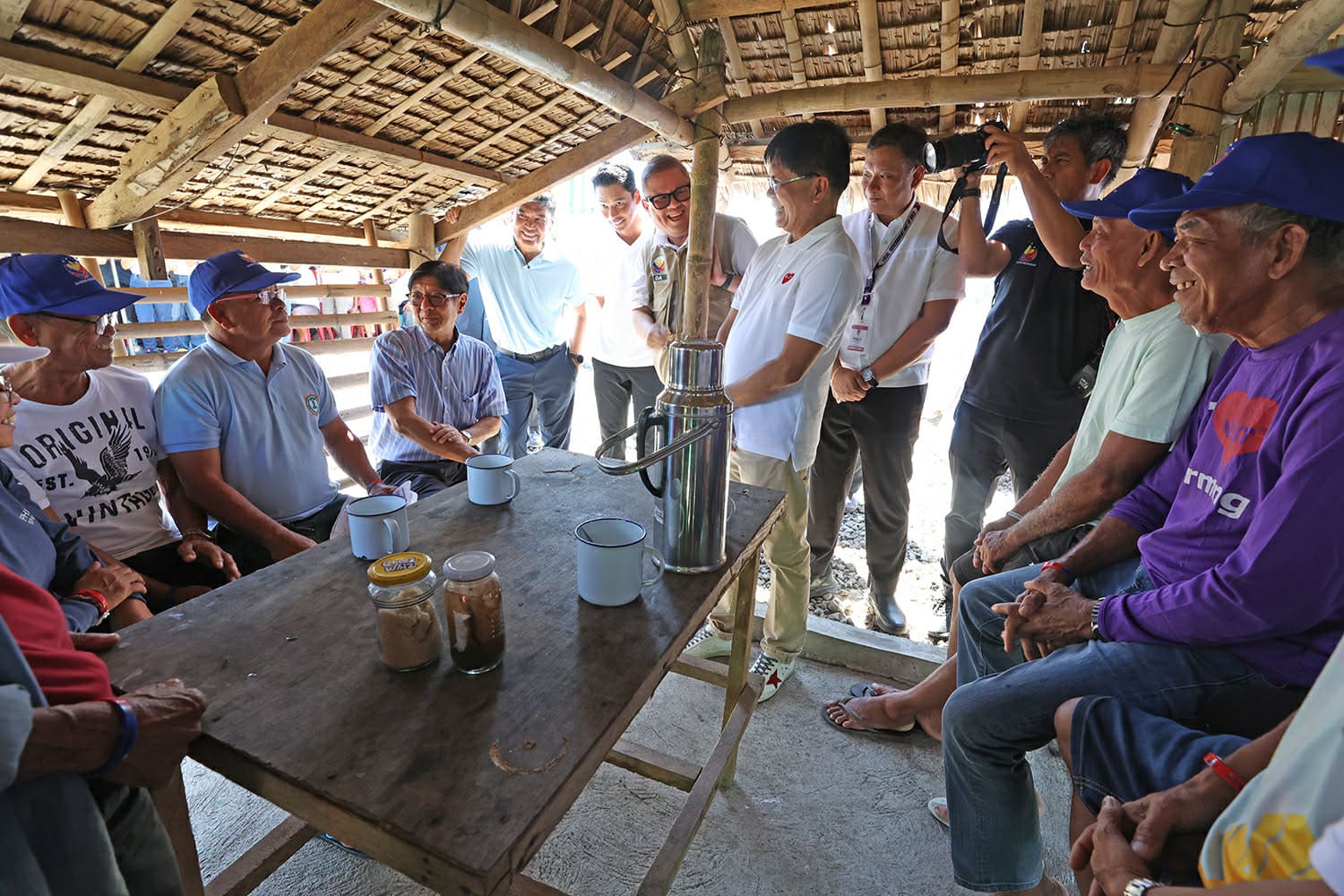 Marcos eyes stronger food security in CamSur agri project inspection