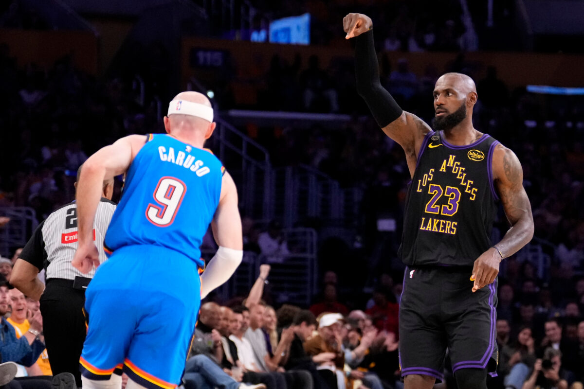 LeBron James Lakers vs Thunder Game 4 NBA Playoffs