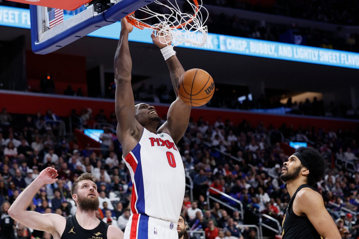 Jalen Duren Pistons vs Cavaliers Game 1 NBA playoffs second round