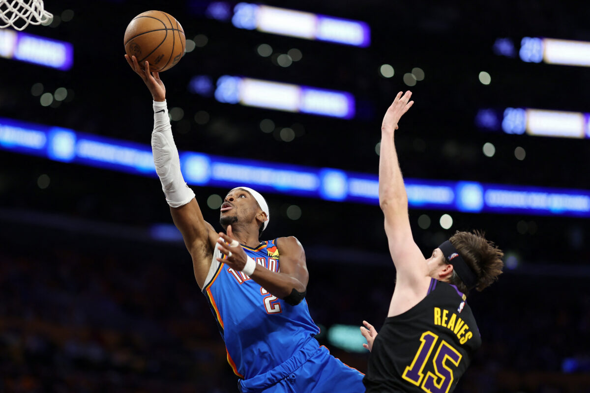 Shai Gilgeous-Alexander Thunder vs Lakers NBA Playoffs