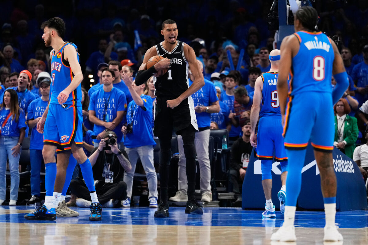 Victor Wembanyama Spurs vs Thunder Game 1 NBA Playoffs