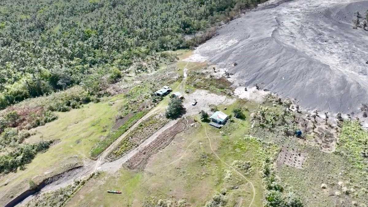 Mayon debris poses threat to Albay town residents