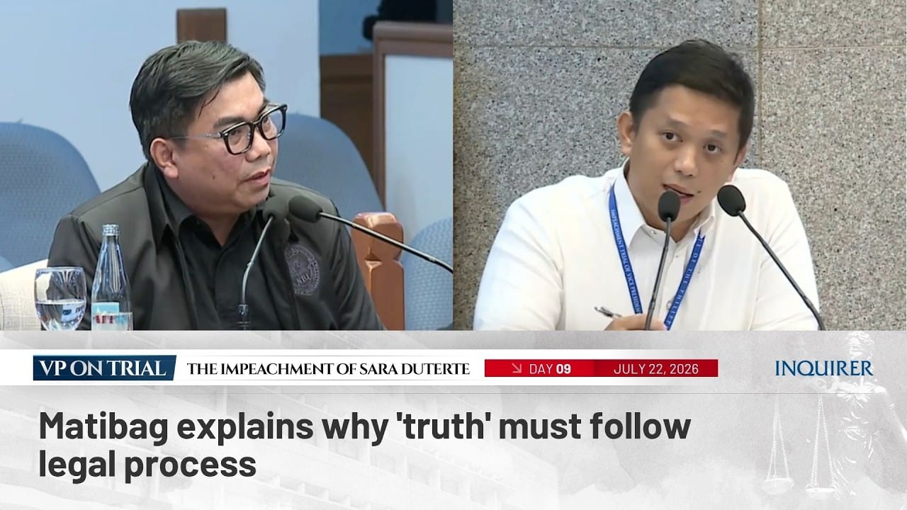 WATCH: Matibag explains why ‘truth’ must follow legal process