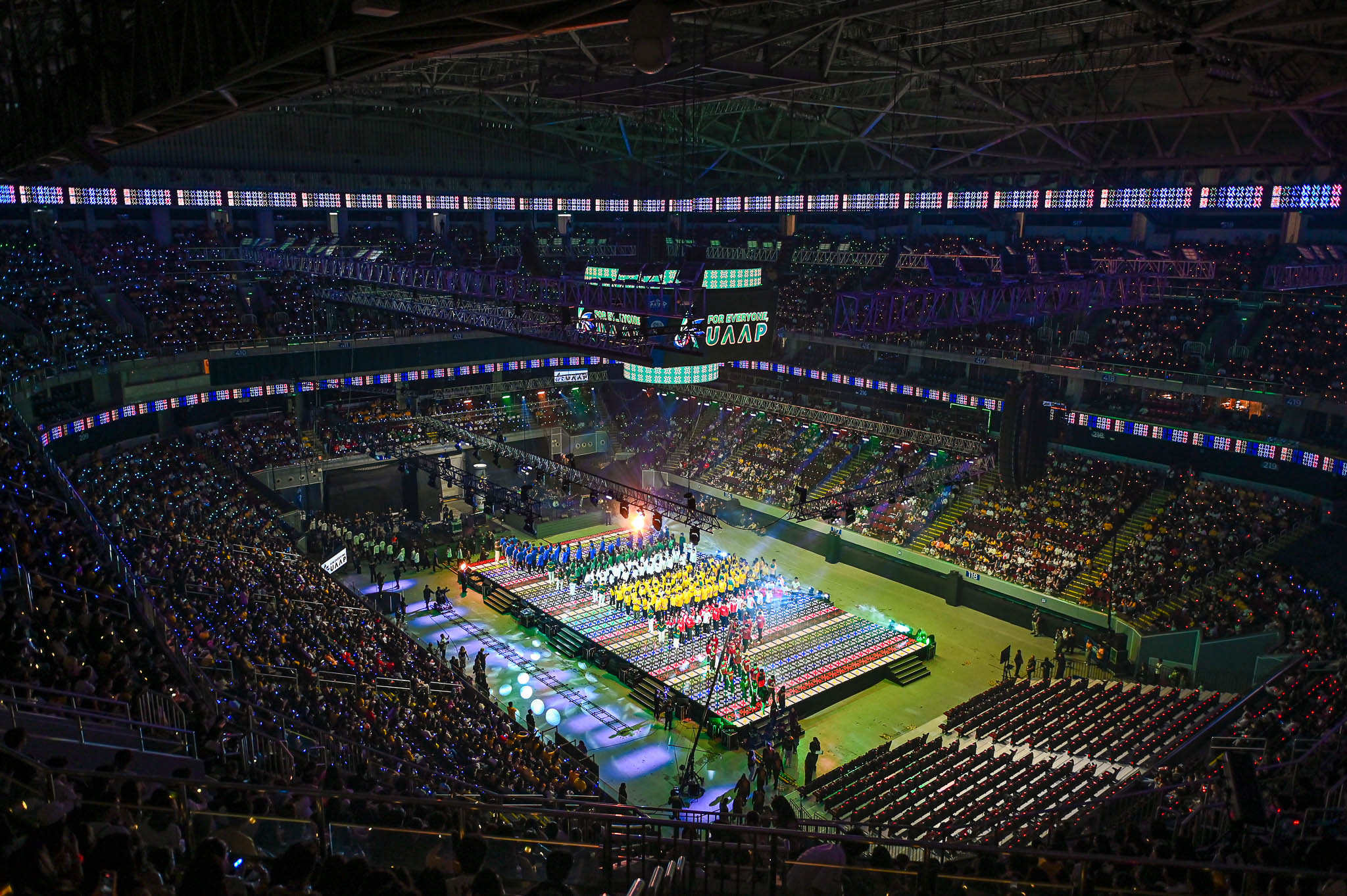 A view of the Mall of Asia Arena during the UAAP Season 89 opening ceremonies.