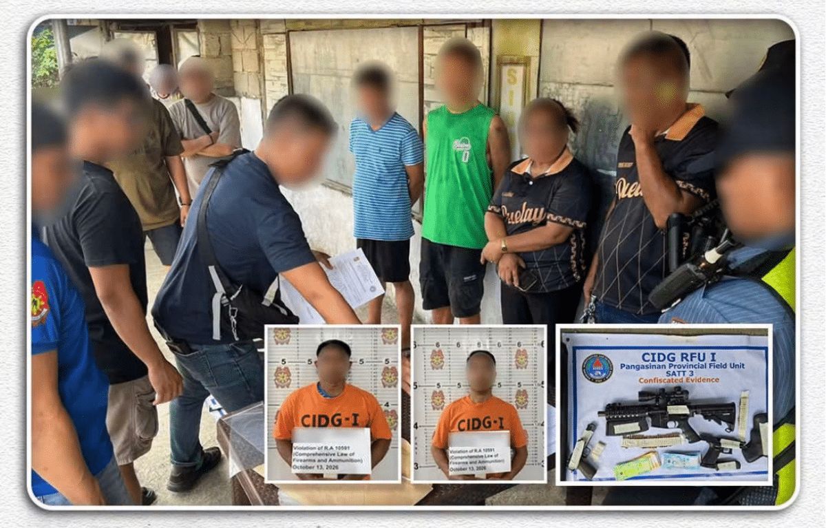 Ex-soldier, cop nabbed over alleged illegal firearms sale in Pangasinan