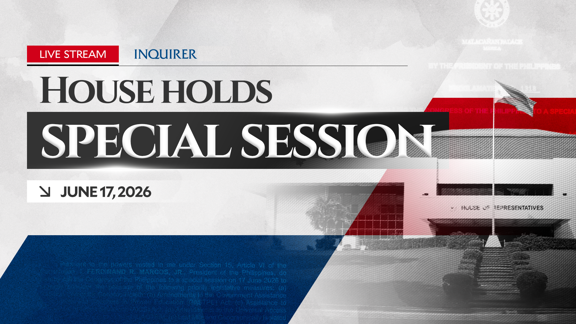 WATCH: House to tackle priority bills on special session