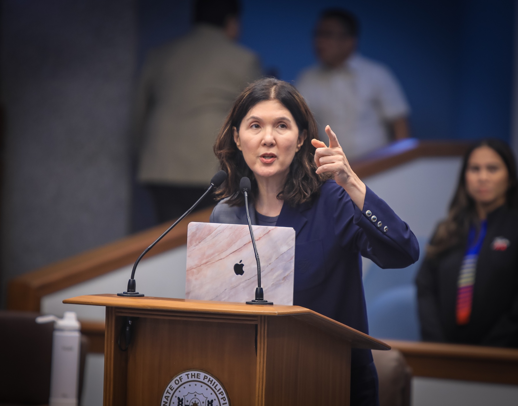 Pia Cayetano sobs over Hontiveros’ remark on Senate shooting