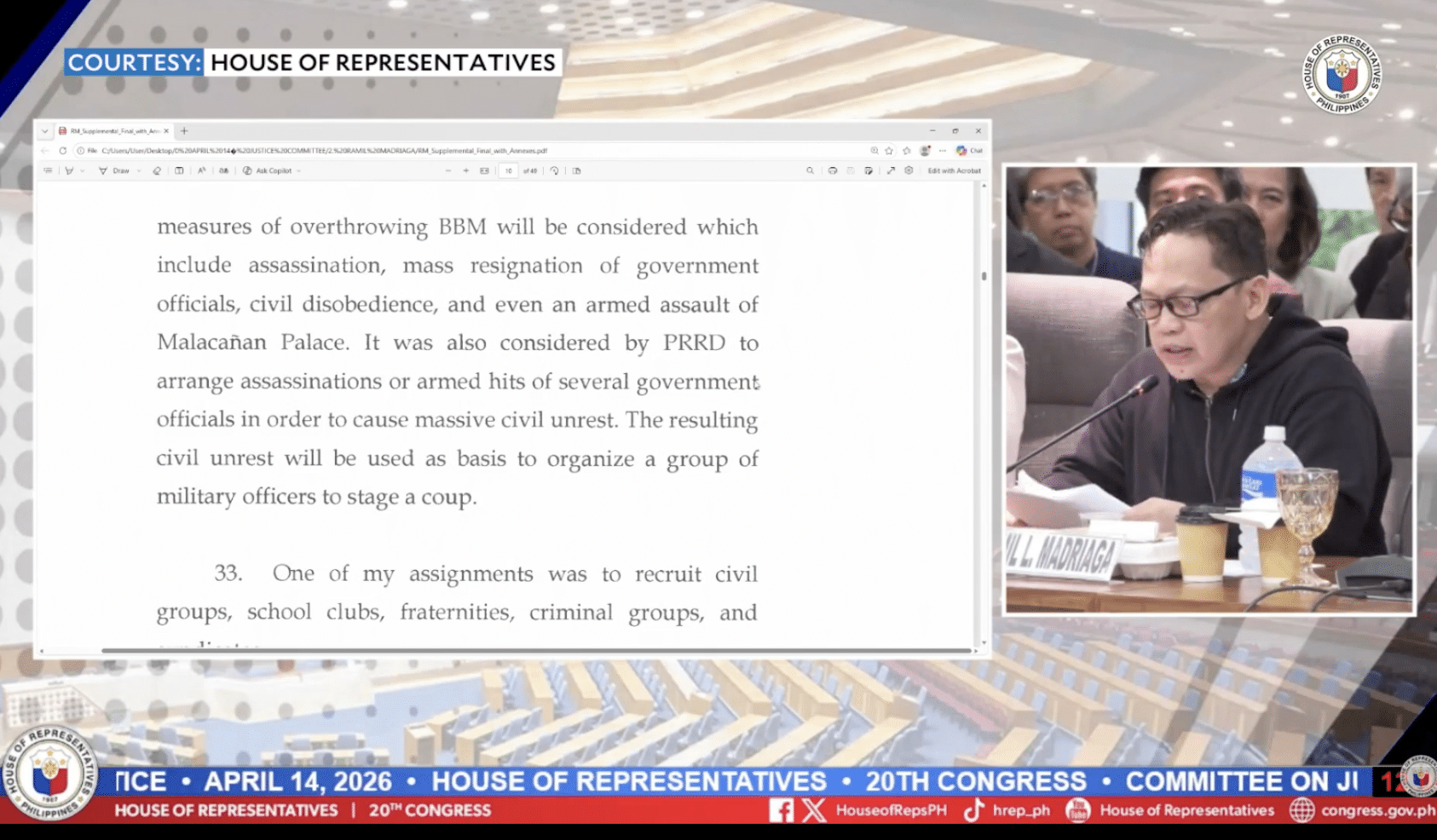 Madriaga: Rodrigo Duterte, ex-generals plotted to unseat Marcos