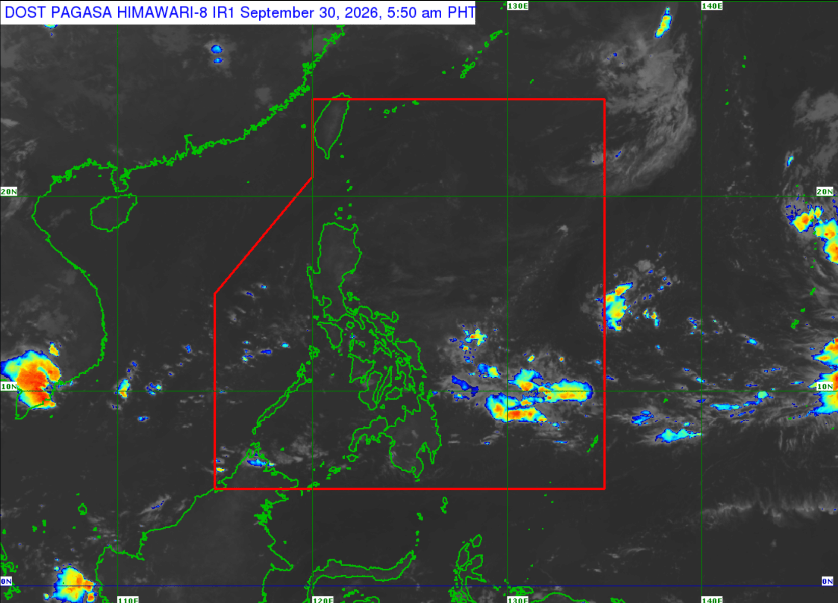 ITCZ to affect Palawan, parts of Visayas, Mindanao Wednesday